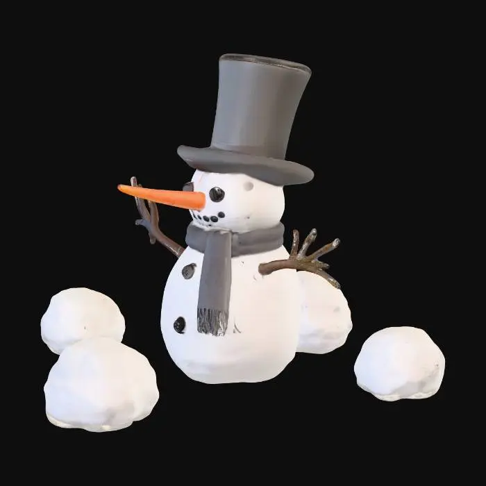 3D model for snowman