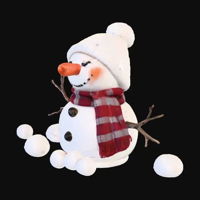 3D model for snowman