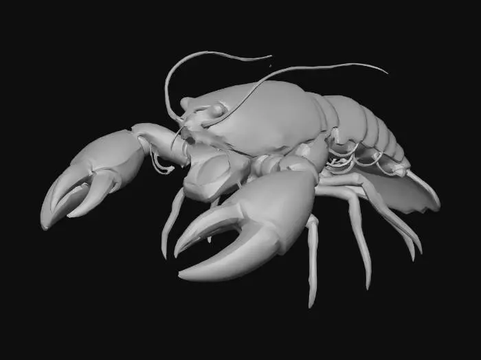 3D model for Meshy_AI_Mecha_Lobster_Mutatio_0221000800_texture