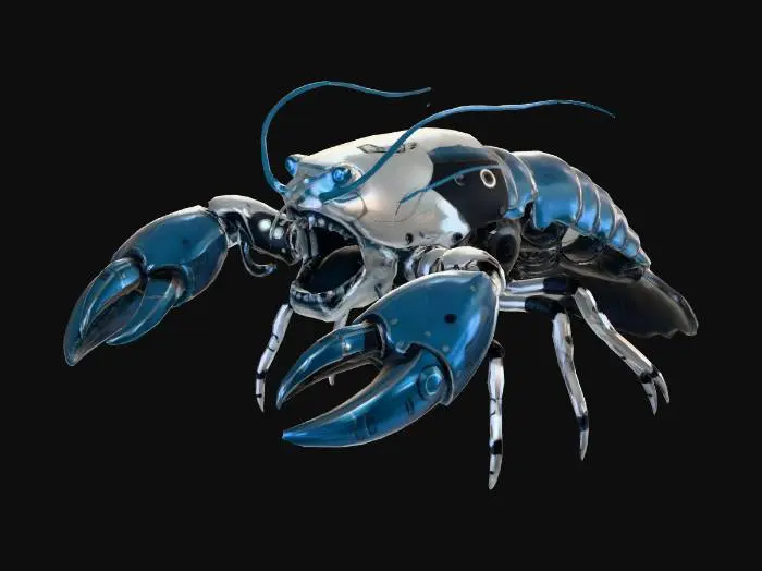 3D model for Meshy_AI_Mecha_Lobster_Mutatio_0221000800_texture