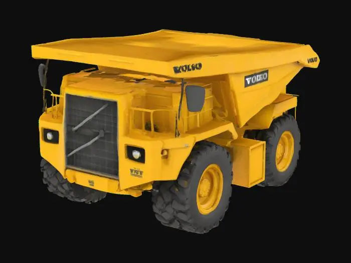 3D model for ultra realistic; Create a volvo dumper a60h; Highly detailed. Highly textured.  Bold embossed and deeply etched features.