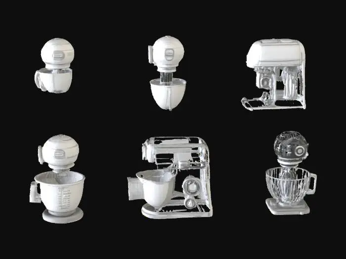 3D model for #SketchTo3D#, Stand Mixer Blueprint