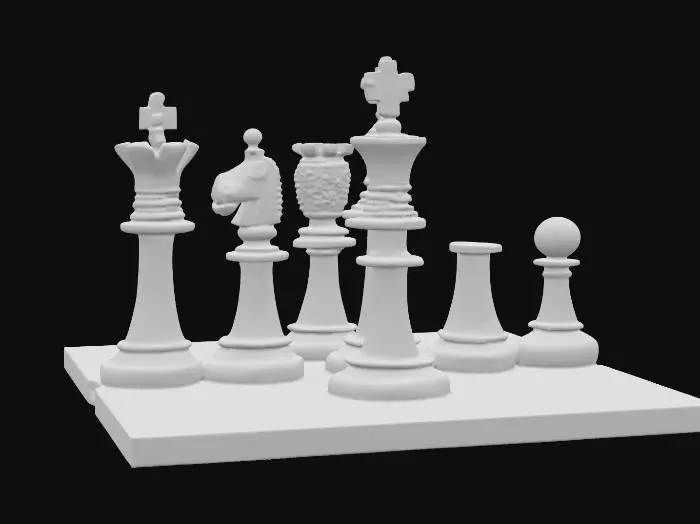 3D model for ultra realistic. a fantastic rook chess piece, made of polished wood.