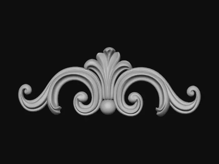 3D model for Ornate Wood Carving Design
