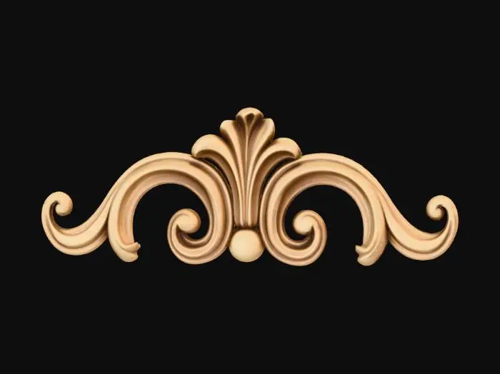 3D model for Ornate Wood Carving Design