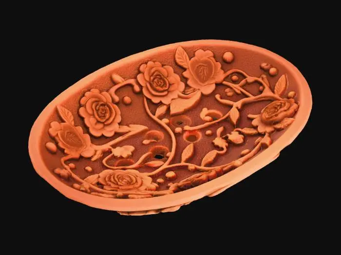 3D model for #Thanksgiving#, Floral Elegance Bowl