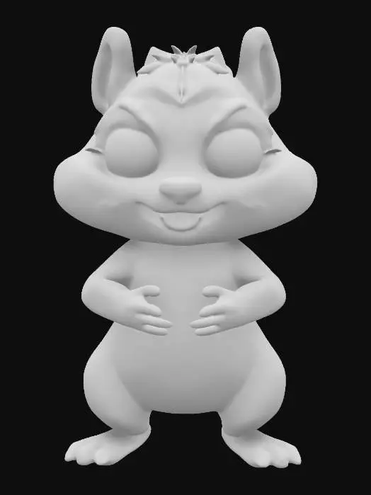 3D model for Chipmonk, Game Assets,Pixar Render,Disney Style,highest resolution, insane detailed, character design.Full Body.