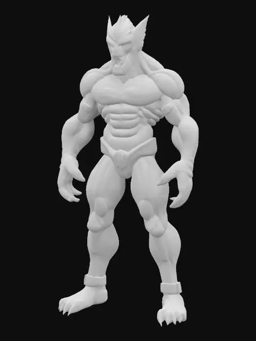 3D model for ultra-realistic. #cartoon character# The "Snakeman" from Masters of the Universe Evil Horde. terrifying,angry face design .Ensure all separate Parts are single color. Tabletop. war-game. hand-painted. brushed. Standing. A-pose.