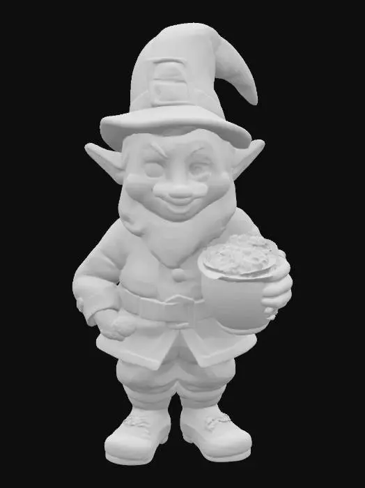 3D model for masterpiece. Irish leprechaun gnome. Pixar-style. high detailed best quality.