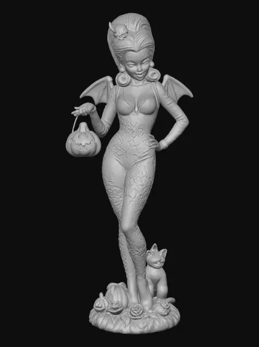 3D model for Gothic Halloween Sorceress, #Halloween2025#