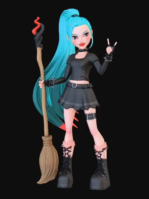 3D model for Punk Potion Princess Doll, #Halloween2025#