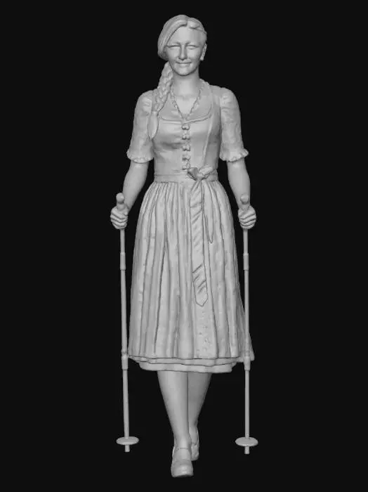 3D model for Thanksgiving dress Alpine Service women, #Thanksgiving#
