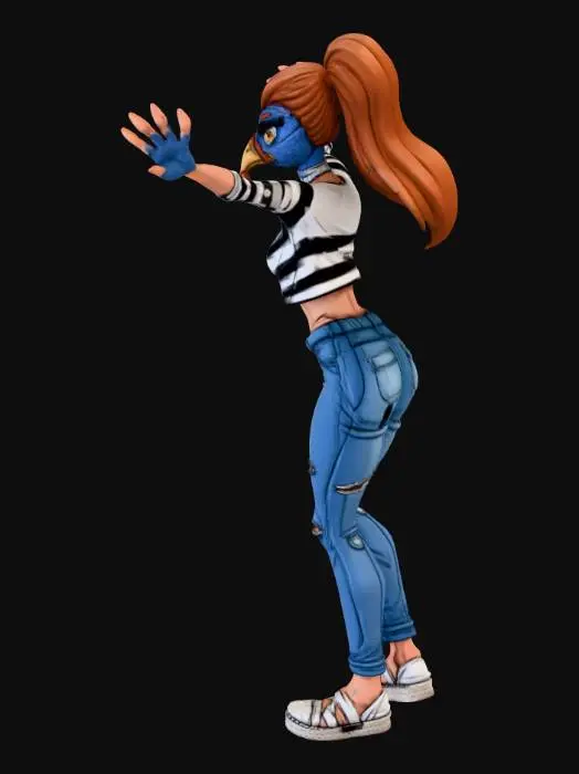 3D model for #Thanksgiving#, turkey teen ,Hawkstrider Chic