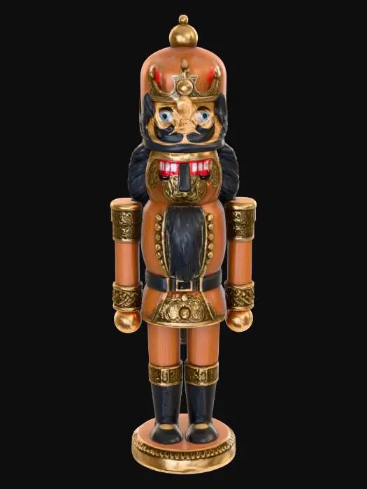 3D model for #Christmas2025#, Ultra Realistic ein Nussknacker aus dem Erzgebirge ,octan render