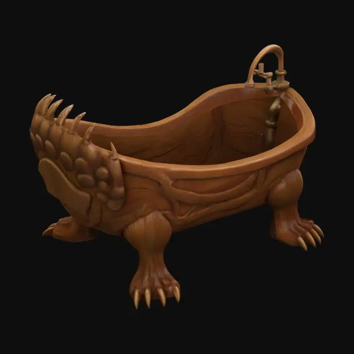 3D model for wooden Beastly Tub