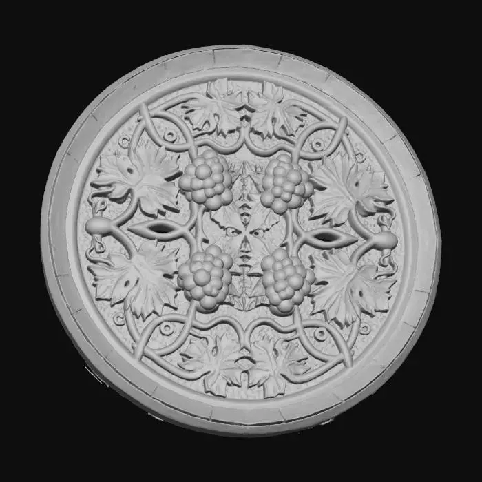 3D model for Grapevine Elegance engraving
