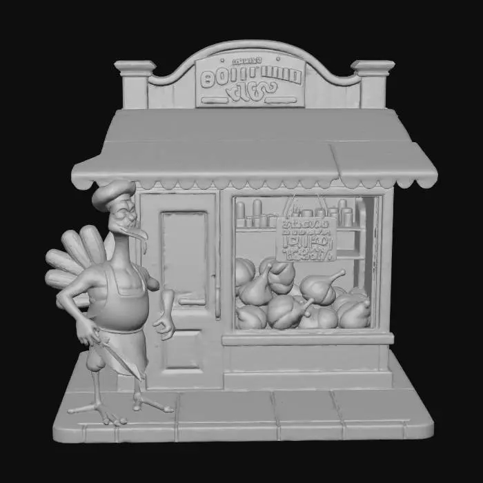 3D model for Turkey Butcher Shop Irony