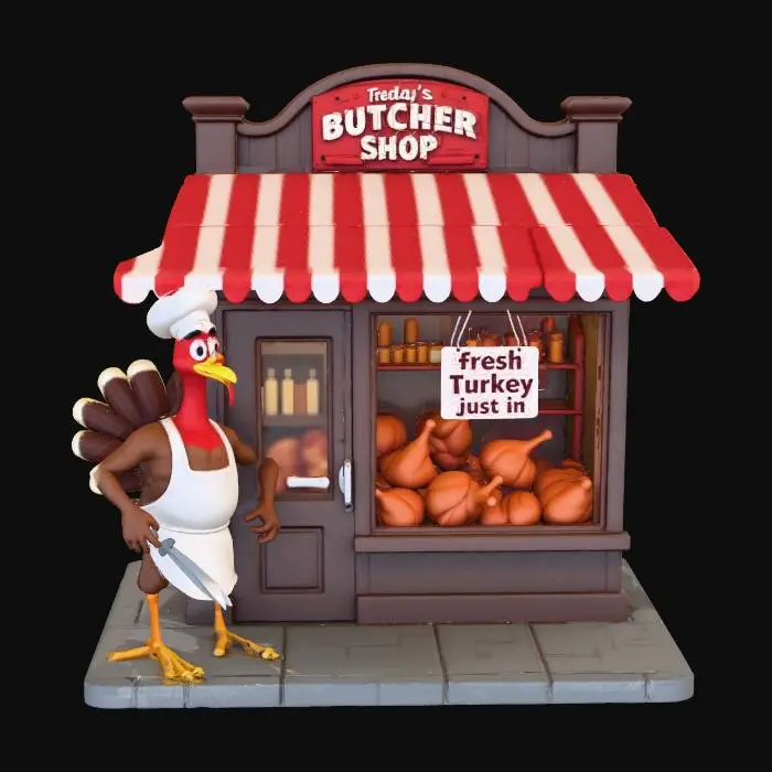 3D model for Turkey Butcher Shop Irony