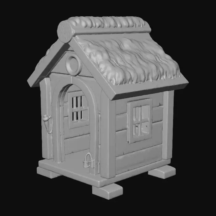3D model for #Thanksgiving#, Doghouse.