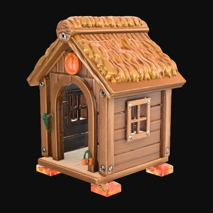 3D model for #Thanksgiving#, Doghouse.