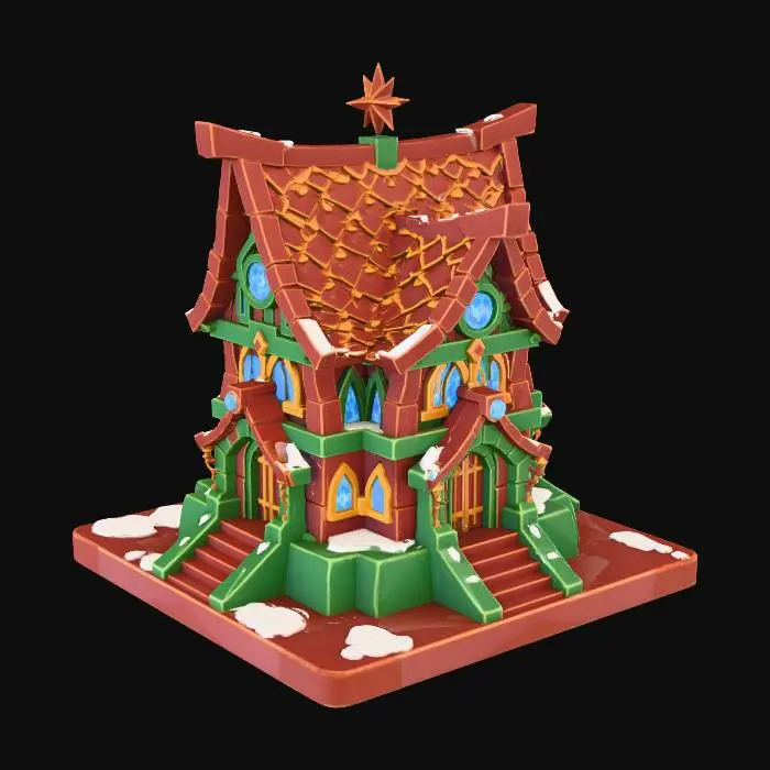3D model for Winter Wonderland Cottage, #Christmas2025#