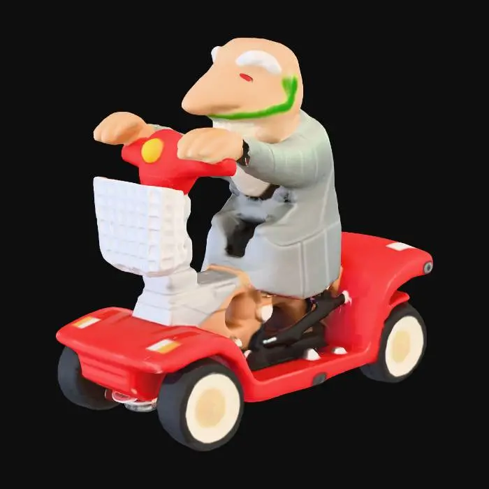 3D model for Speedy Grandpa