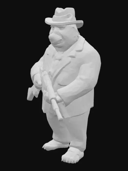 3D model for Gangster Bear