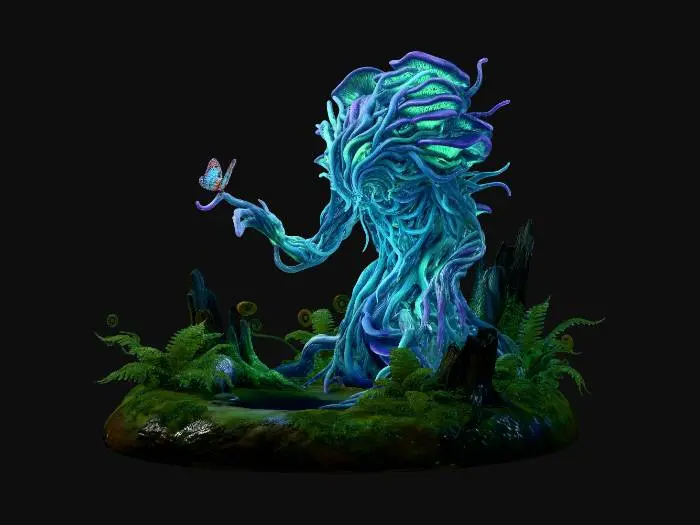 3D model for Verdant Tendrils