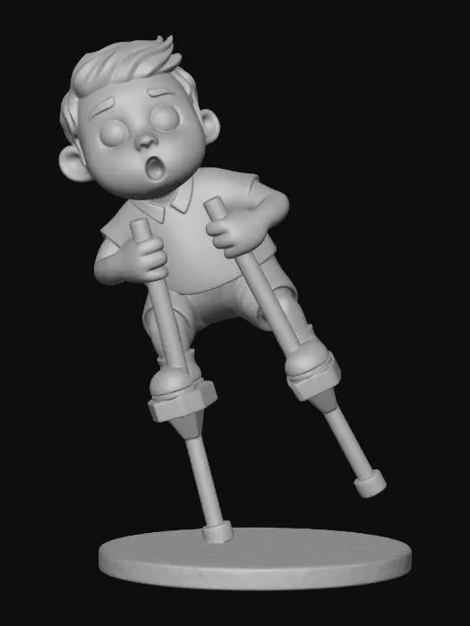 3D model for Surprised Stilt Walker