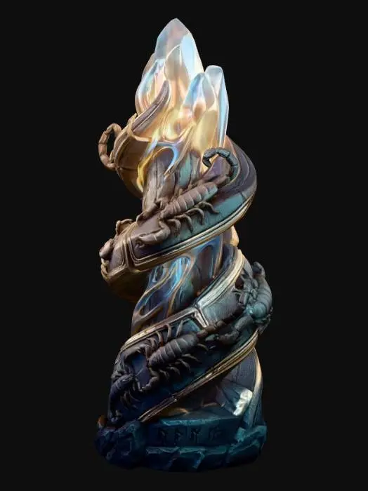 3D model for Crystal scorpion totem