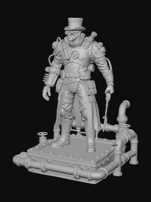 3D model for Cogbound Warlord