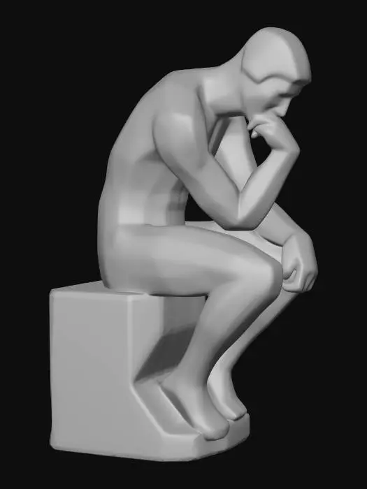 3D model for The thinker