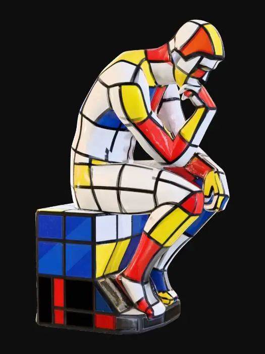 3D model for The thinker