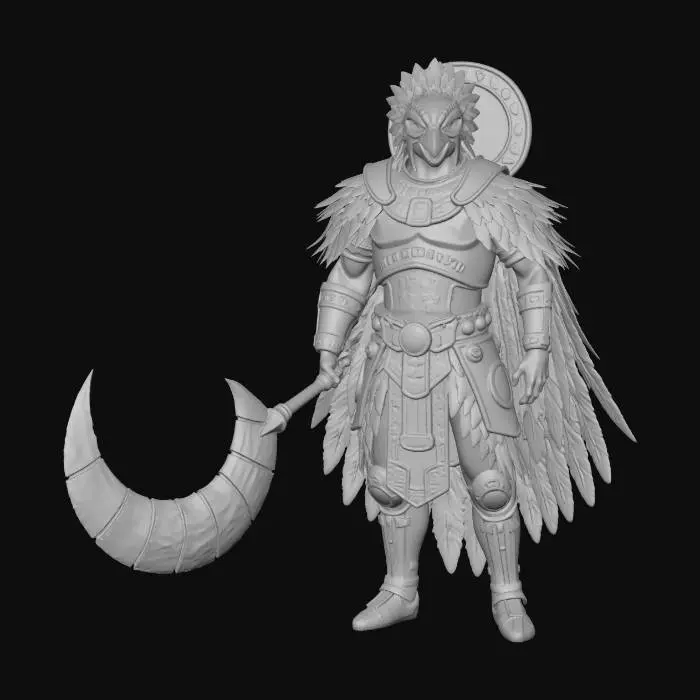 3D model for Crescent Sun Warrior