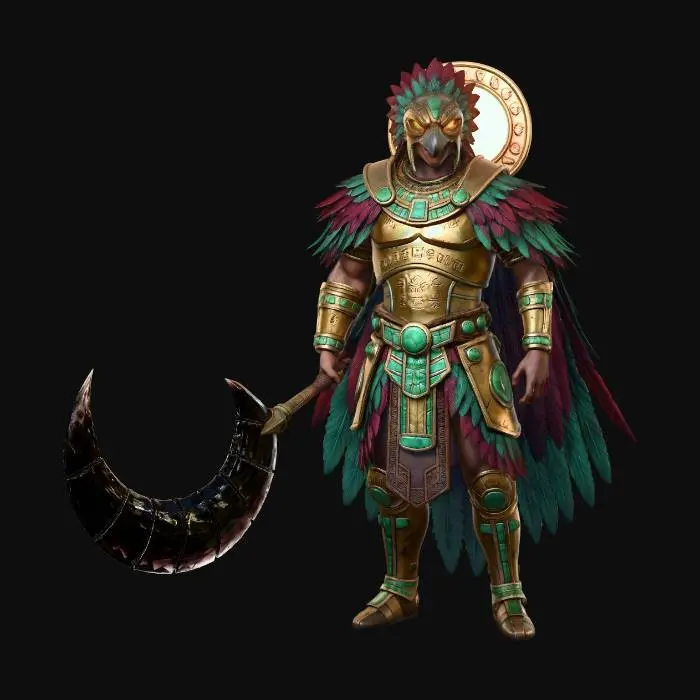 3D model for Crescent Sun Warrior