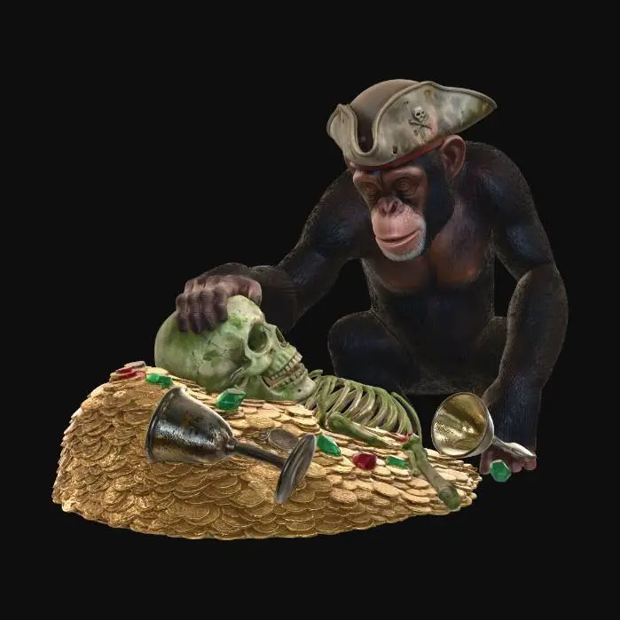 3D model for Pirate Monkey and the Golden Hoard