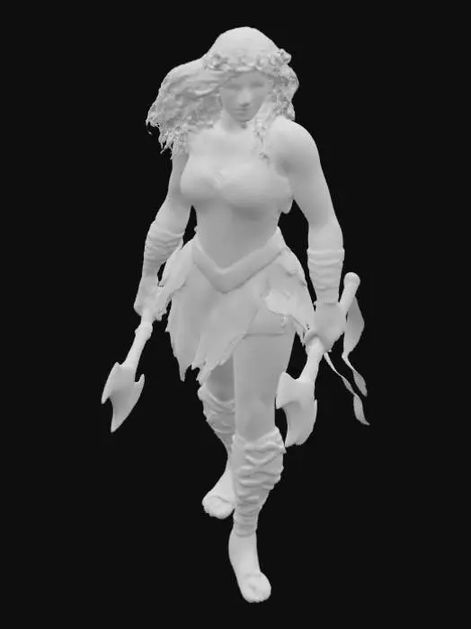 3D model for Warrior of the Rose Forest