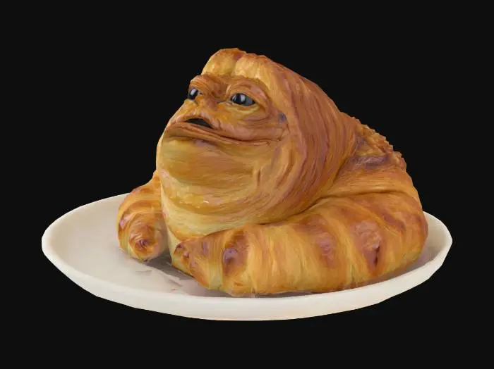 3D model for Croissant Jaba the hutte