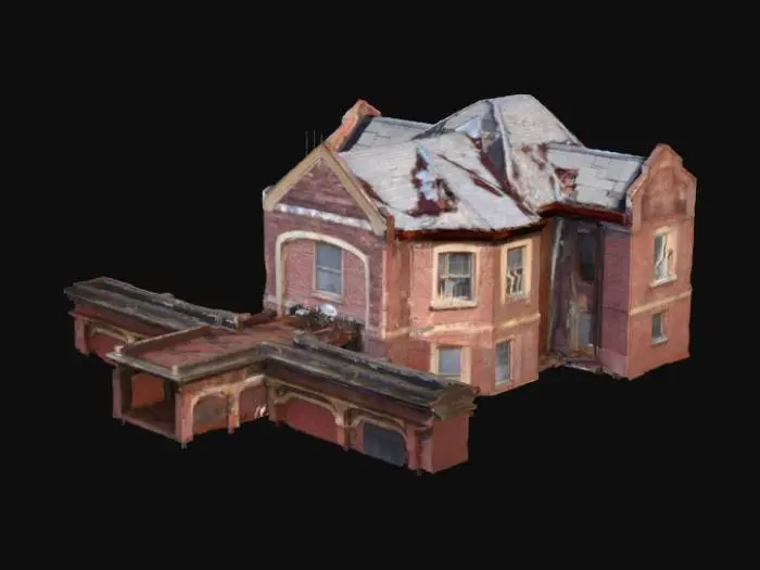3D model for Abandoned Asylum Retreat