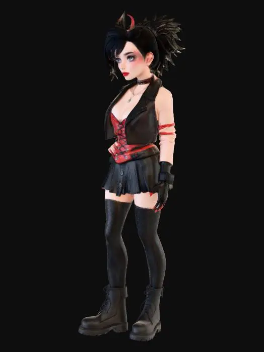 3D model for toxic lover girl