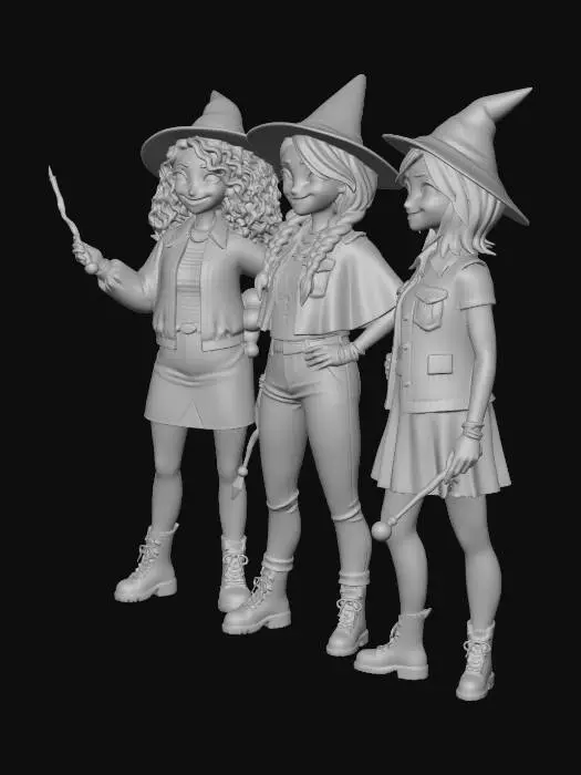 3D model for teenage witches