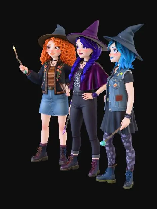 3D model for teenage witches