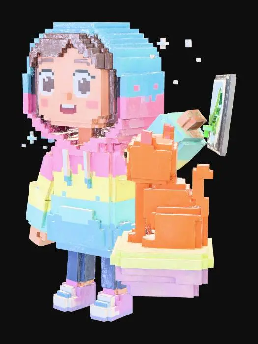 3D model for Pixel Adventure