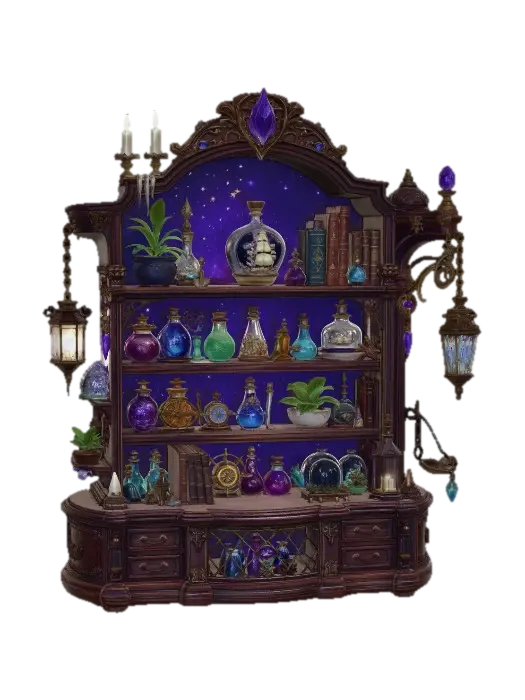 โมเดล 3D ของ Arcane Curio Cabinet - Display สร้างโดย AI