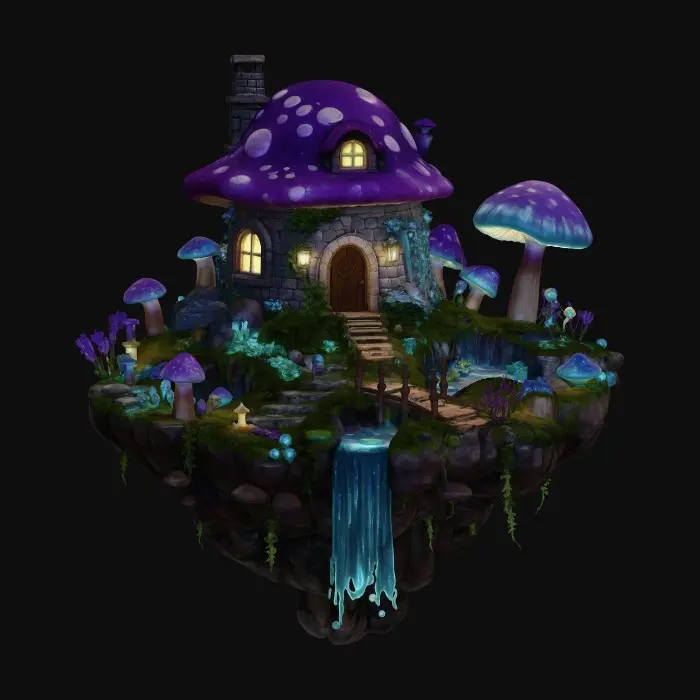 3D model for Floating Mushroom Cottage