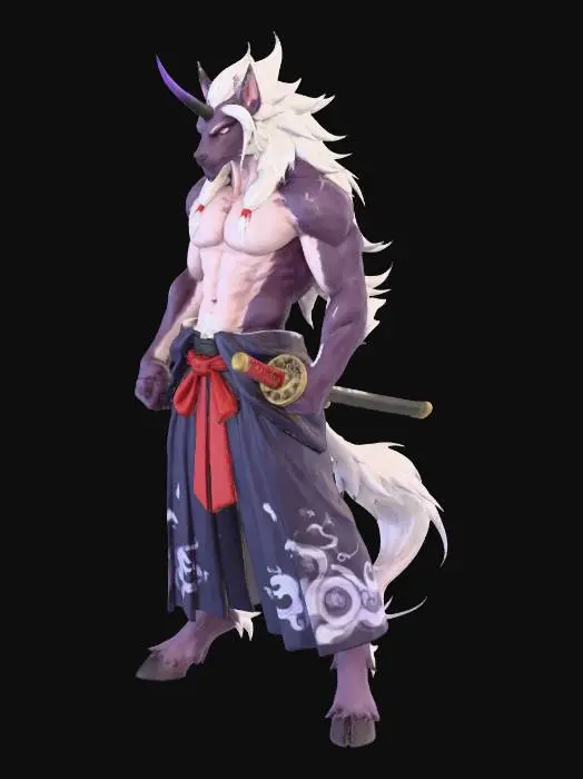 3D model for Amethyst kirin Samurai