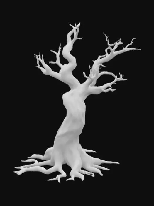 3D model for Gere só o tronco da arvore com bastante galhos, sem folhas