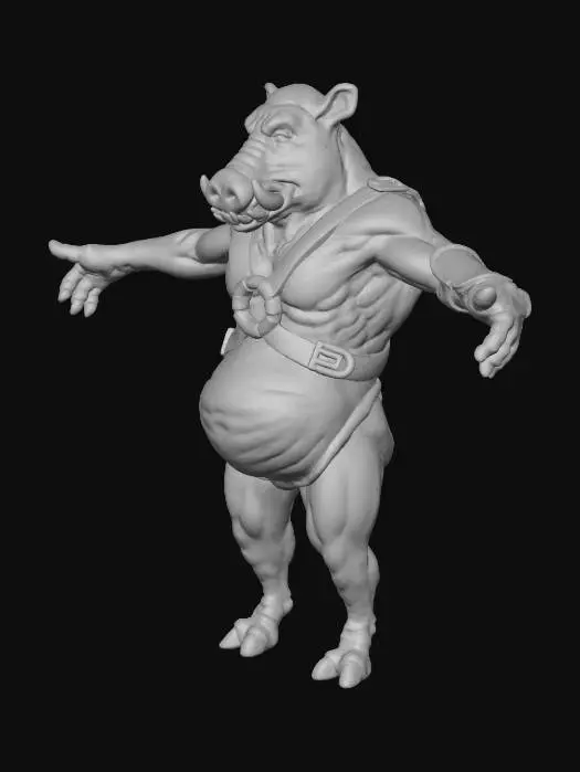 3D model for Warrior Boar
