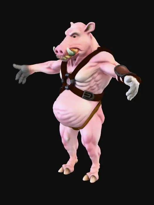 3D model for Warrior Boar