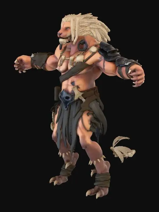 3D model for Lion Warrior